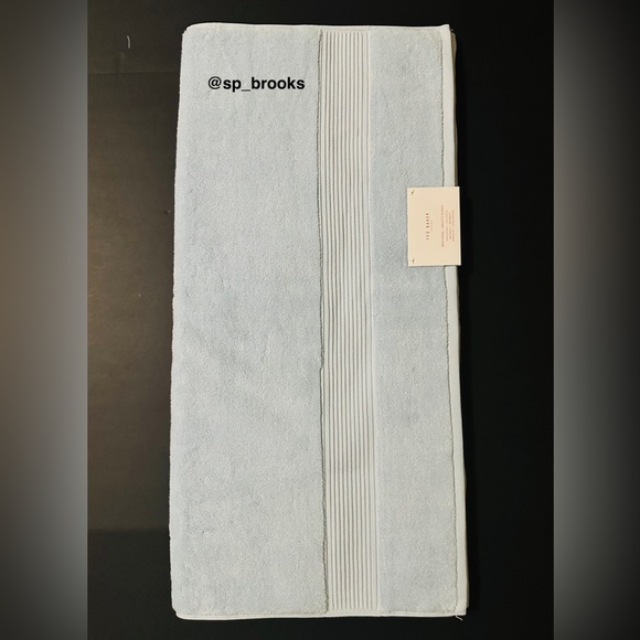 🎁8PC TED BAKER London Bath Towel Set -Powder Blue- Absorbent Super Plush Cotton - Picture 6 of 10